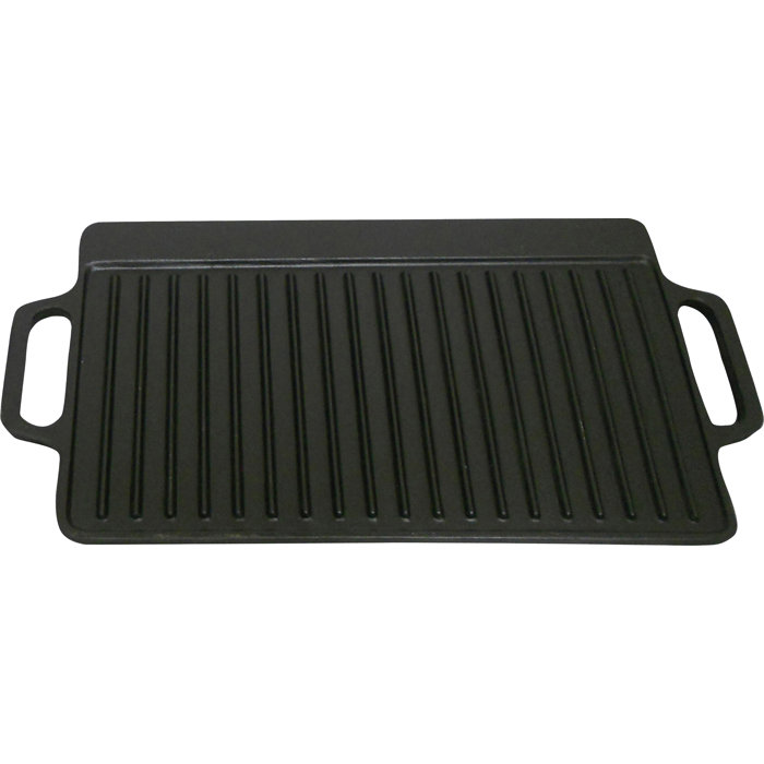King Kooker Cast Iron Rectangular Reversible Grill and Griddle Pan